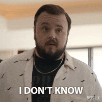 I Dont Know John Bradley GIF by NETFLIX