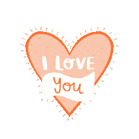 I Love You Heart Sticker by Charley