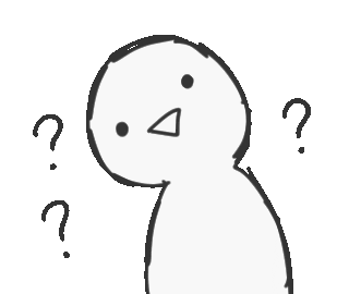 Question Mark Man Sticker by 水沐柚子rainpomelo