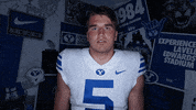 Byu Football Shrug GIF by BYU Cougars