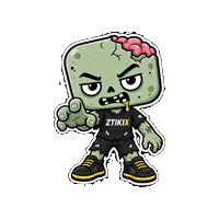 Mort Vivant Zombie Apocalypse Sticker by ZTIKIX