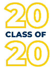 Graduation Class Of 2020 Sticker by University of Michigan-Dearborn