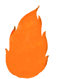 Fire Burn Sticker