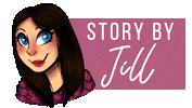 Story By Jill Sticker by BarkerSocialMarketing