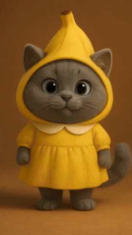 TheAiBrothers chicken banana chicken banana kittens dance GIF