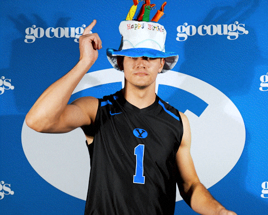 Happy Birthday Sport GIF by BYU Cougars