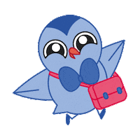Springring cartoon friends school animal Sticker