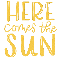 Here Comes The Sun Summer Sticker