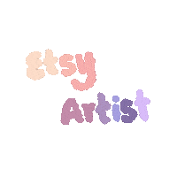 honeybeestudioca art logo pink artist Sticker