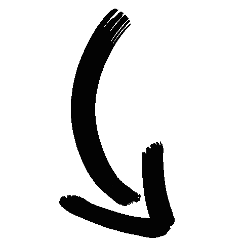 Black Arrow Sticker