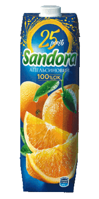 Sandora_ua juice sandora сандора зарядженісонцем Sticker