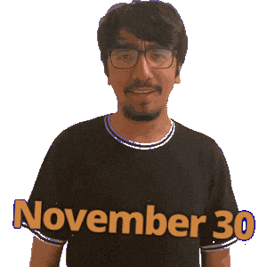 November 30 Sticker