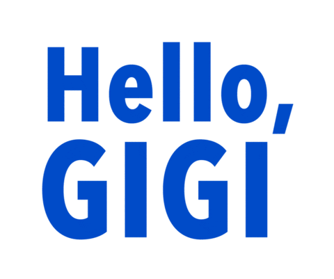 Hello Gigi Sticker by Gigi Coffee
