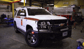 bmefire blm ranger flashing lights police car GIF