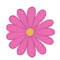 Pink Flower Sticker