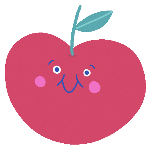 Apple Fruit Sticker by Marie Boiseau