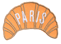 europaruntse paris france croissant patch Sticker