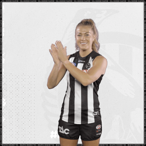 Sarah Rowe GIF by CollingwoodFC