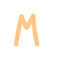 Pastel M Sticker