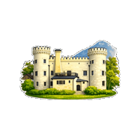 Schloss Sticker by Bad Reichenhall