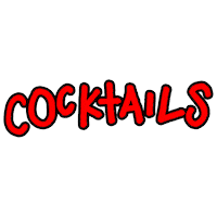 Text Cocktails Sticker by LIMETYGER