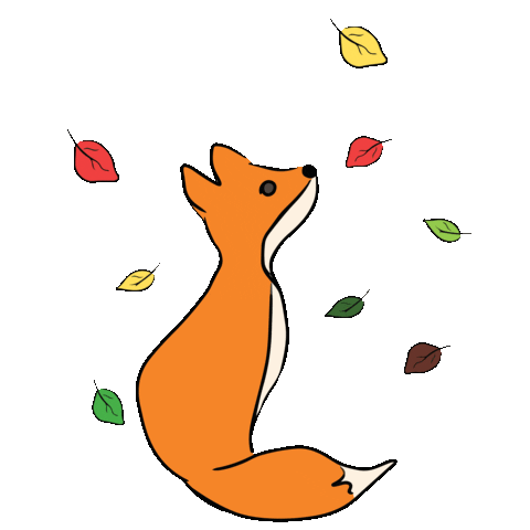 Fox Color Sticker by mazistebuklai