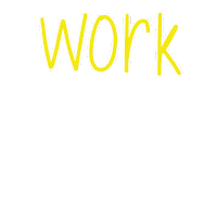 Work Typography Sticker