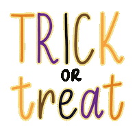 Trick Or Treat Halloween Sticker