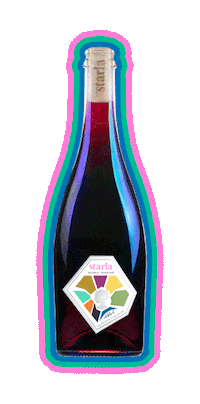 starlawines red wine premium non-alcoholic Sticker