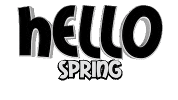Hello Spring Sticker by OpticalArtInc.