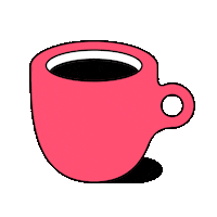 till_lauer illustration coffee tea cup Sticker