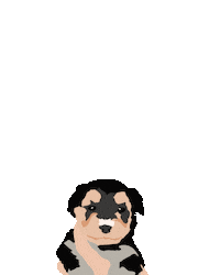 miakraft dog puppy yorkie teacuppuppy Sticker