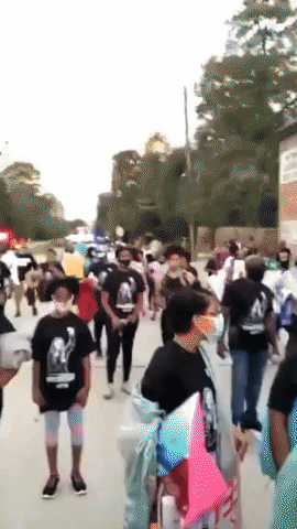 Houston Protesters Lie in Street During Breonna Taylor Demonstration