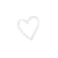 White Heart Love Sticker