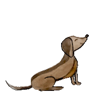 Dog Girl Sticker by My Sweet Little Brownie