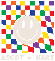 Happy A H Sticker by AscotandHart