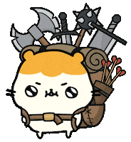 Adventure Hamster Sticker