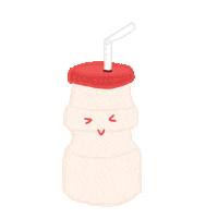 happy milk Sticker by Patricia Tjandra