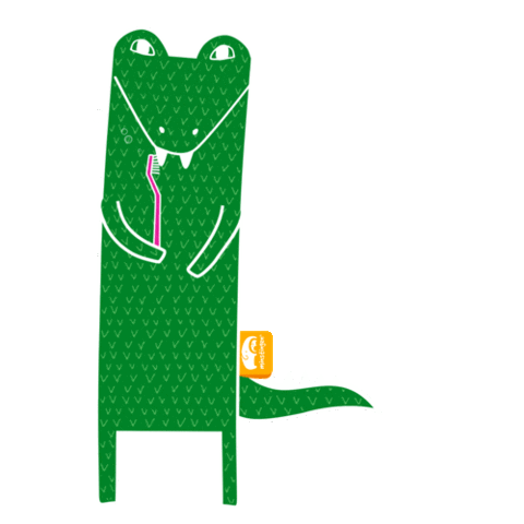 Minstingen giphyupload animal barn krokodil Sticker