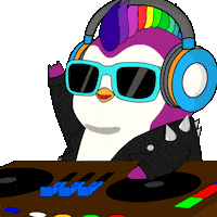Party Celebrate Sticker by Pudgy Penguins