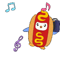 Happy Hot Dog Sticker by Pudgy Penguins