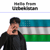 Uzbekistan Uz Sticker
