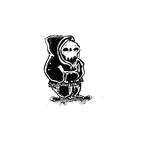 Estranho love loop mad skull Sticker