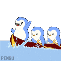 Penguin Boat Sticker by Pudgy Penguins
