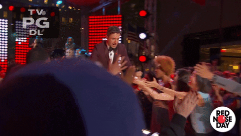 happy chris hardwick GIF by Red Nose Day