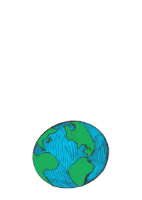 Space Earth Sticker by Outriders