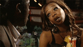 Celebrity gif. Tiffany Pollard tilts her head at the person sitting next to her and then rolls her eyes very loudly.
