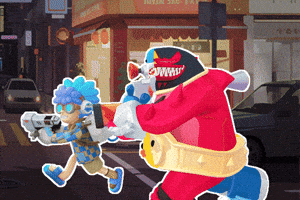 Shooting Out Of Control GIF by Party Icons