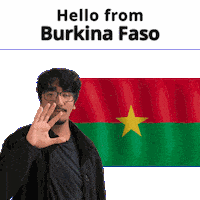 Burkina Faso Bf Sticker