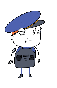 gravatanimando police pm policia blitz Sticker